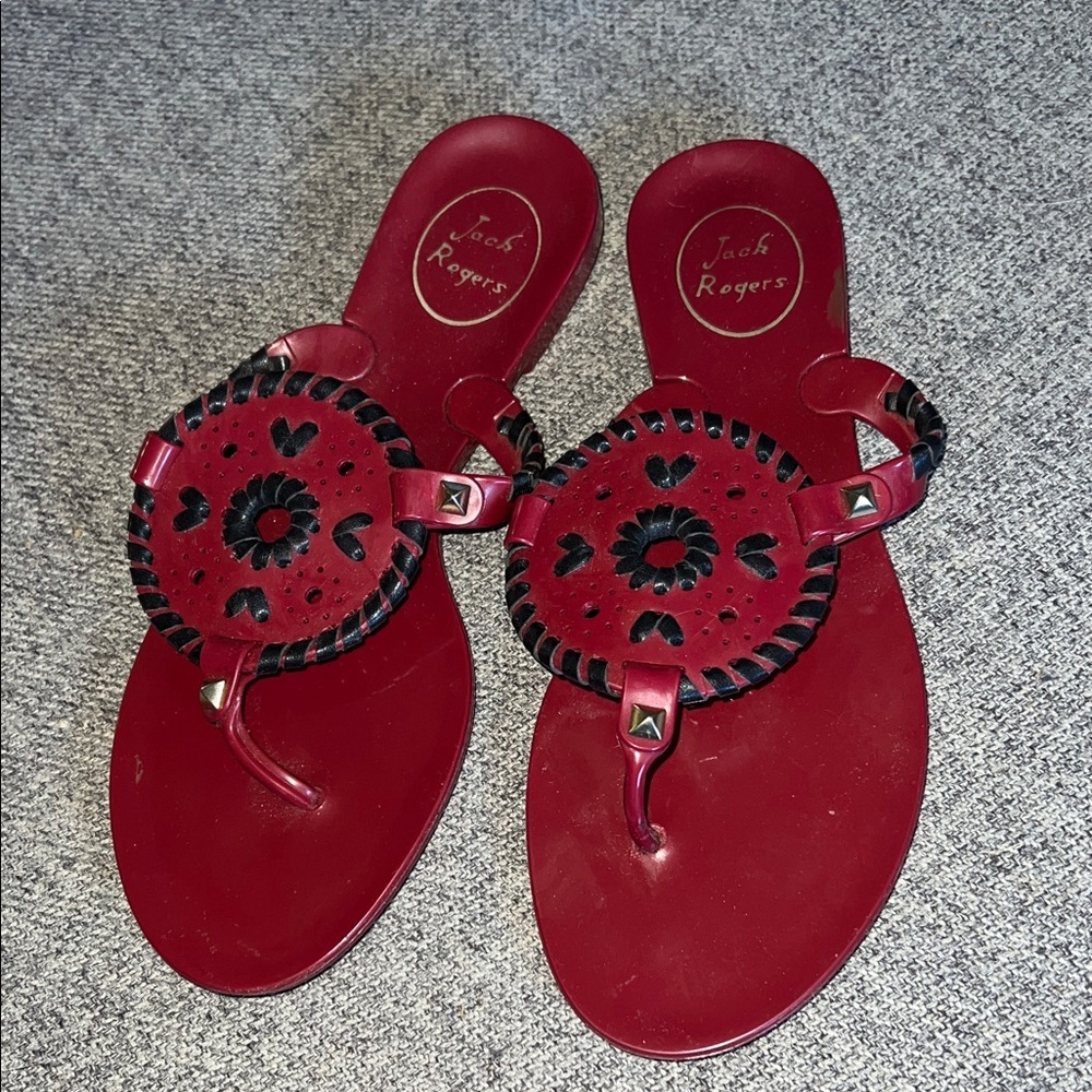 Jack Rogers Jelly Sandals EUC 6